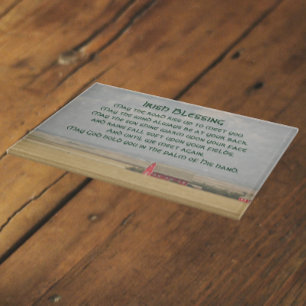 Traditional Irish Blessing Golden Wheat Fields Cutting Board