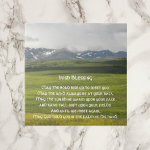 Traditional Irish Blessing Green Valley Tile