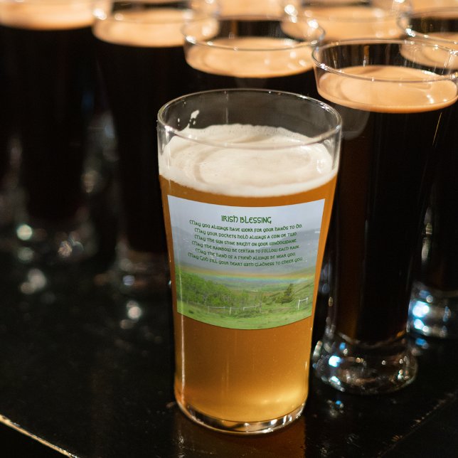 Traditional Irish Blessing Valley Rainbow Glass (In Situ)