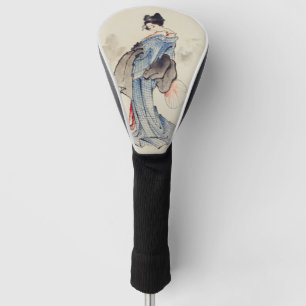 Traditional Japanese Art of Geisha in Kimono Golf Head Cover