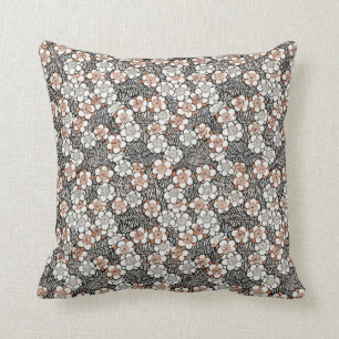 Traditional Japanese flower pattern Cushion