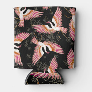 Traditional Japanese Kimono Motifs Pattern Can Cooler