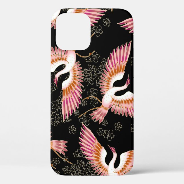 Traditional Japanese Kimono Motifs Pattern Case-Mate iPhone Case (Back)