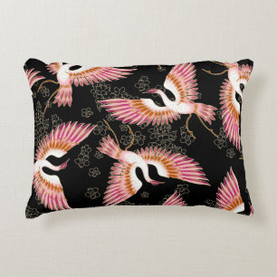 Traditional Japanese Kimono Motifs Pattern Decorative Cushion