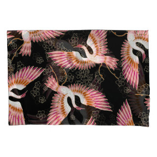 Traditional Japanese Kimono Motifs Pattern Pillowcase