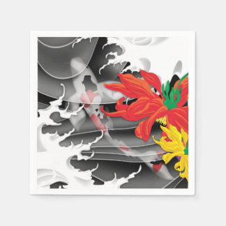 Traditional Japanese Koi under water Napkin