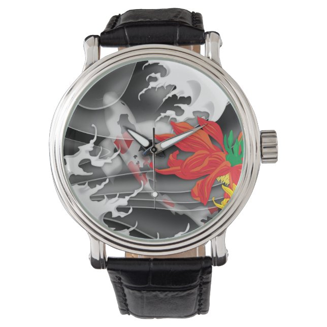 Traditional Japanese Koi under water Watch (Front)