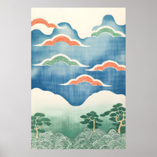 Traditional Japanese Landscape Art Print Ukiyo-e