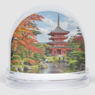 Traditional Japanese Pagoda Snowglobe
