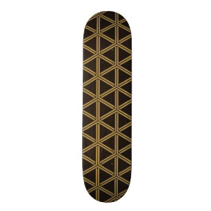 Traditional Japanese Pattern Bishamon Kikko Japan  Skateboard