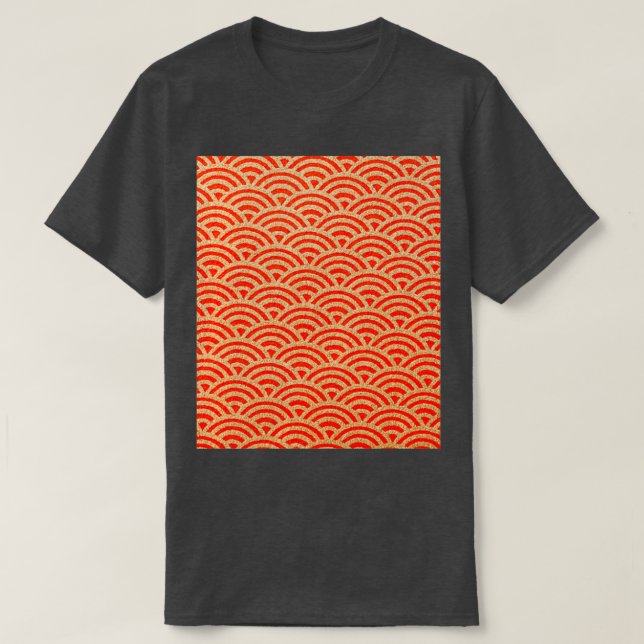 Traditional Japanese Pattern T-Shirt (Design Front)