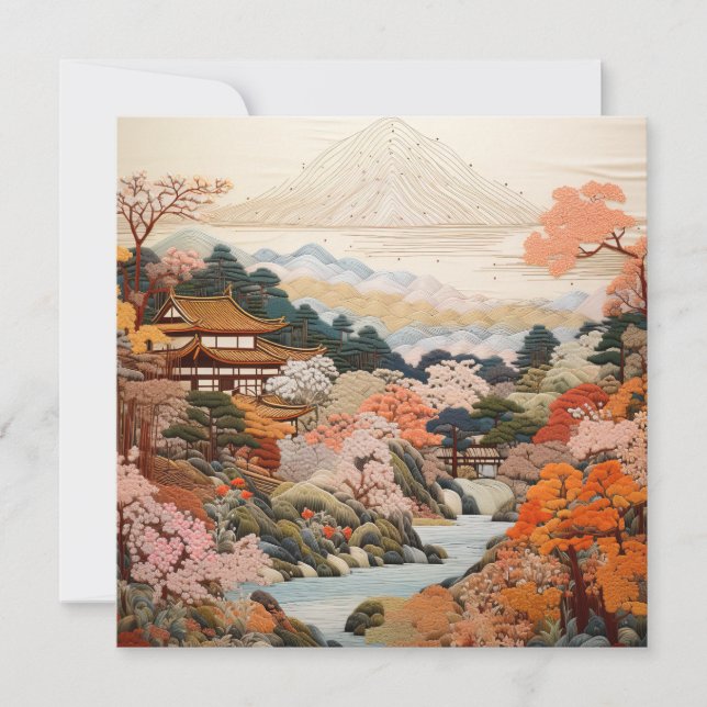 Traditional Japanese Tapestry Art Elegant Design (Front)