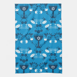 Traditional Jewish Gifts for Shabbat Tea Towel