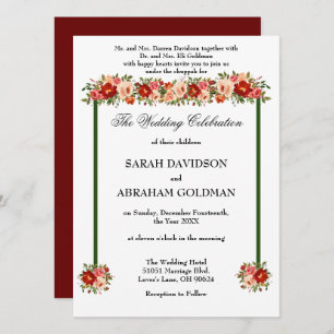 Traditional Jewish Wedding Invitations