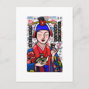 Traditional Kimono Okinawa Digital Art Japan Postcard