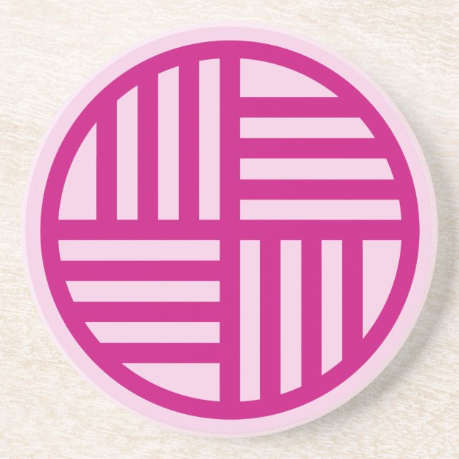 Traditional Korean Culture Pattern Coaster (Front)