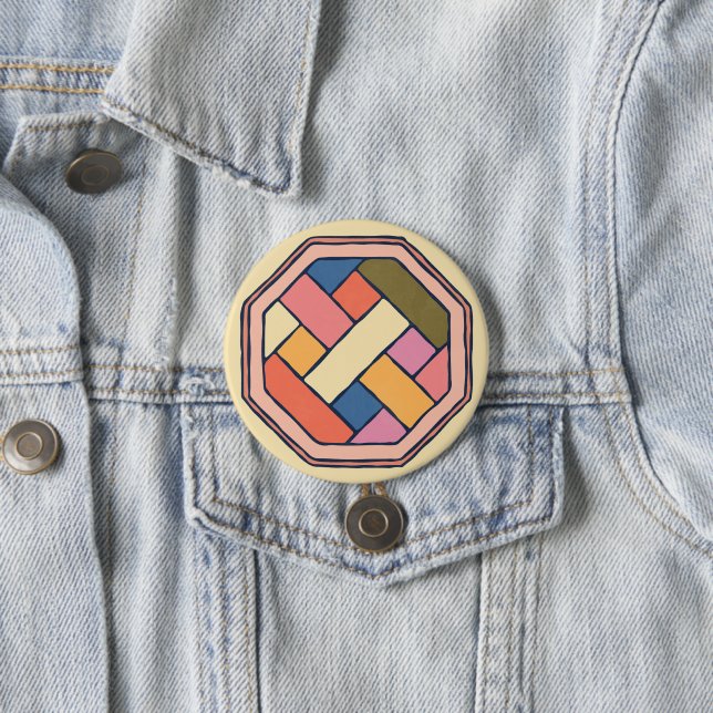 Traditional Korean Pattern Arts Button (In Situ)