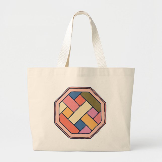 Traditional Korean Pattern Arts Tote Bag  (Front)