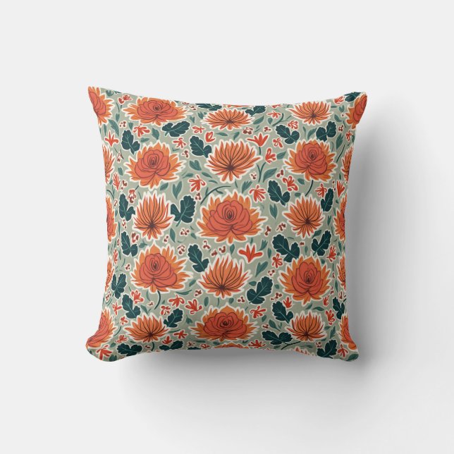 traditional Korean patterns pillow cushion (Front)