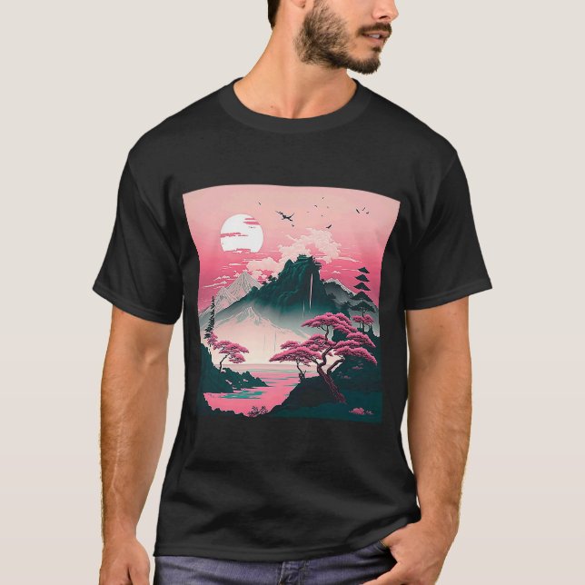 Traditional Landscape Japan  1 T-Shirt (Front)