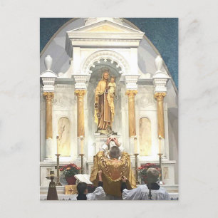 Traditional Latin Mass Mount Carmel Church Kenosha Postcard
