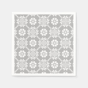 Traditional Latvian grey Sun Auseklis Saulite  Napkin