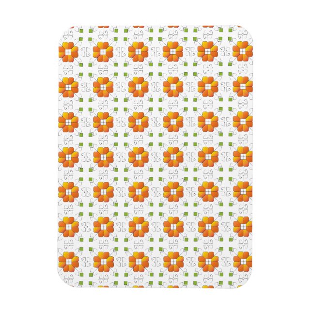 Traditional Latvian SUN sign geometric design IX Magnet (Vertical)