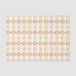 Traditional Latvian SUN sign geometric design VIII Tissue Paper