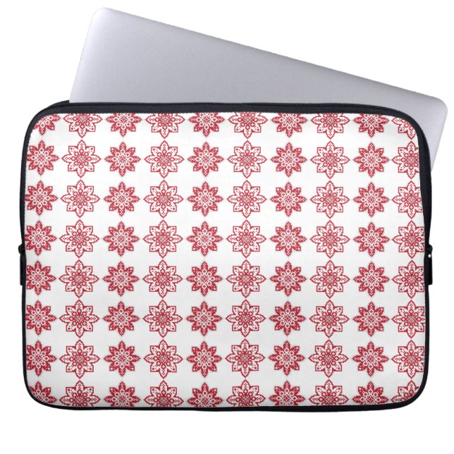 Traditional Latvian SUN sign geometric pattern IV Laptop Sleeve (Front)