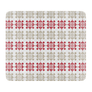 Traditional Latvian SUN sign geometric pattern VI Cutting Board