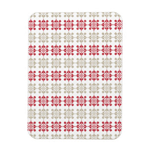 Traditional Latvian SUN sign geometric pattern VI Magnet