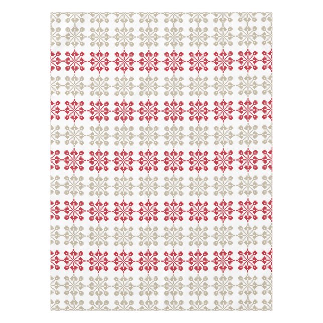 Traditional Latvian SUN sign geometric pattern VI Tablecloth (Front)