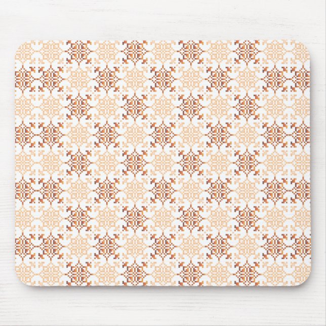 Traditional Latvian SUN sign geometric pattern VII Mouse Pad (Front)