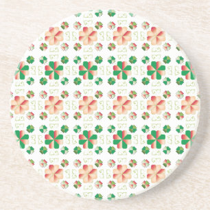 Traditional Latvian SUN sign geometric pattern X Coaster