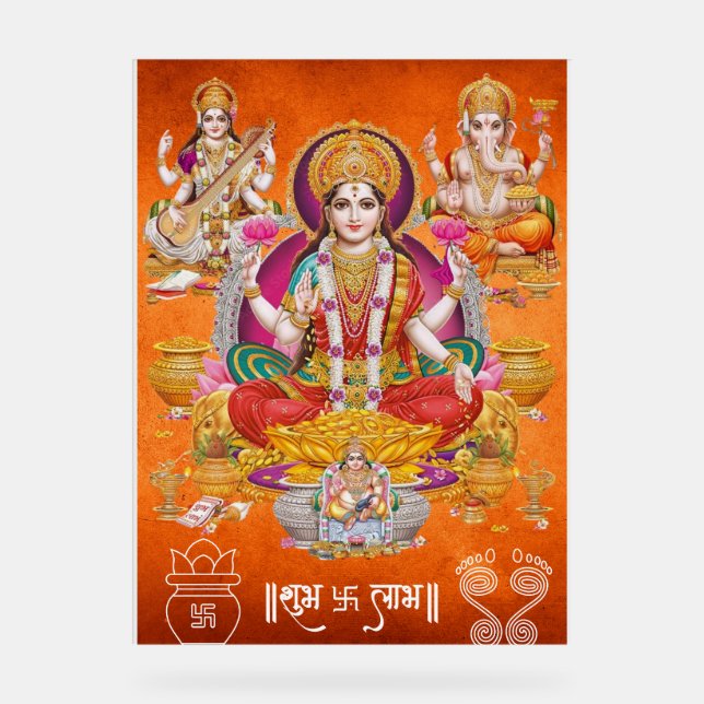 Traditional Laxmi Mata Poster (Front)