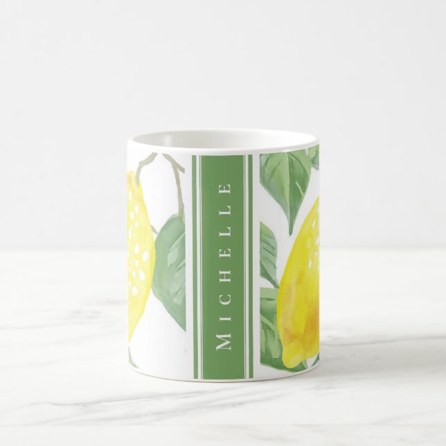 Traditional Lemon Tree Personalised Coffee Mug (Center)