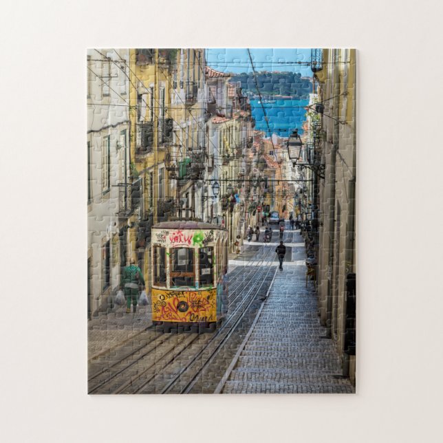 Traditional Lisbon Tram Jigsaw Puzzle (Vertical)