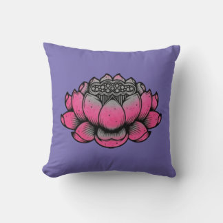 Traditional Lotus Flower Cushion