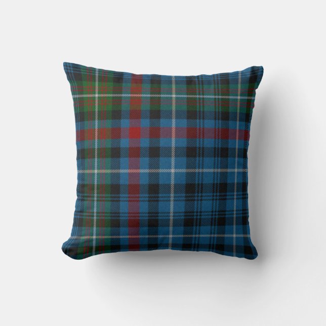Traditional MacDonald Tartan Plaid Pillow (Front)