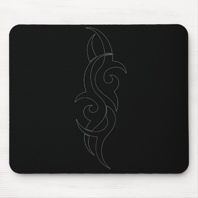 Traditional Maori Tribal Tattoo. New Zealand.  Mouse Pad (Front)