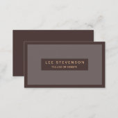 Traditional Masculine Professional  Business card (Front/Back)