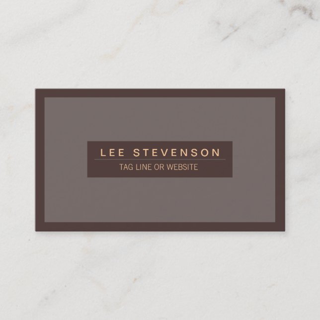 Traditional Masculine Professional  Business card (Front)