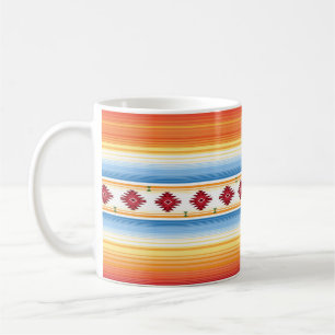 Traditional Mexican Serape Blanket Pattern Coffee Mug