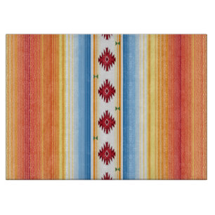 Traditional Mexican Serape Blanket Pattern Cutting Board