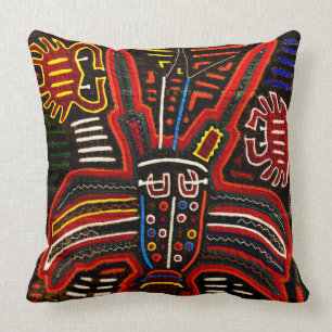 Traditional Mola art pillow