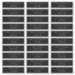 Traditional Monogram Black Crest Classic Wedding<br><div class="desc">onyx tuxedo black traditional Monogram Crest Classic Elegant Wedding _____________________________ ***this design is part of a collection*** Experience the charm of timeless elegance with my formal Traditional Monogram Wreath Classic and Elegant Wedding Collection. This collection features personalised monogrammed designs with an intricately woven wreath and frame, encapsulating the essence of...</div>