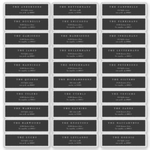 Traditional Monogram Black Crest Classic Wedding