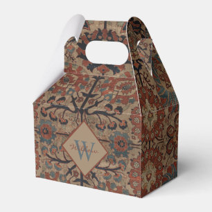 Traditional Monogrammed Oriental Persian Pattern Favour Box