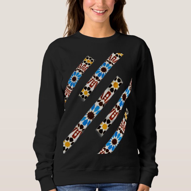 Traditional Moroccan Zellige Sweatshirt (Front)