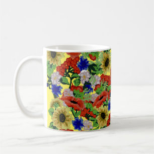 Traditional Motif, Romanian Traditional Motif  T-S Coffee Mug
